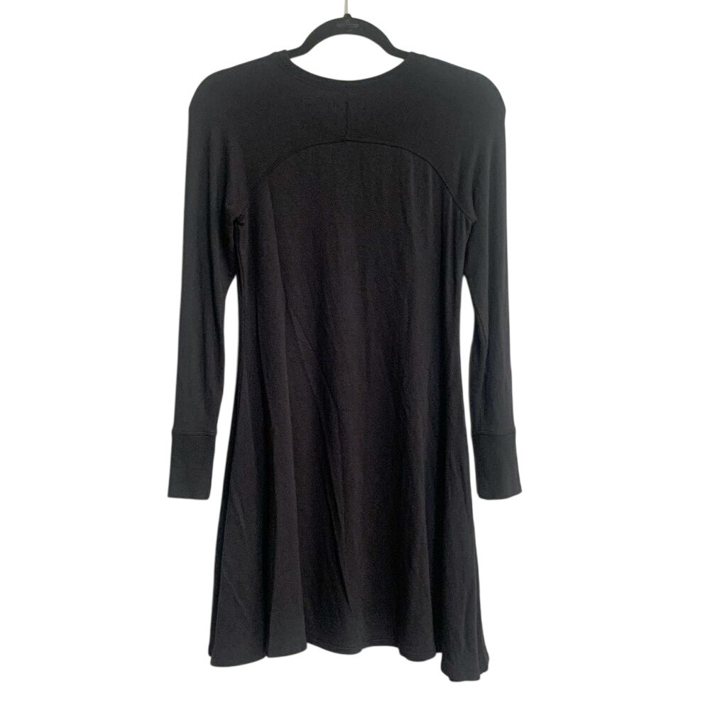 BDG Outfield Black Long Sleeve Fit Flare Mini Dress Size S - Picture 4 of 13